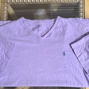 Polo Ralph Lauren Light Purple V-Neck Tee